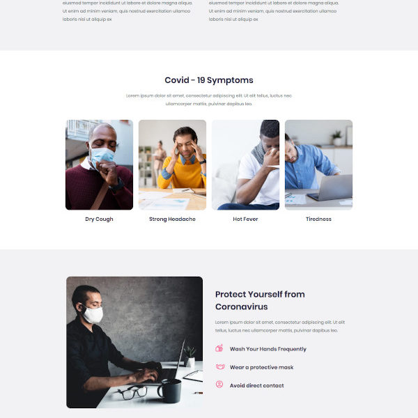 Slamat - Pandemik Farkındalık Web Sitesi Şablon Kiti