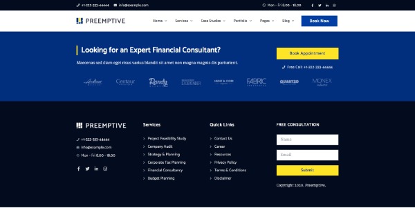 Preemptive - Business Finance Elementor Şablon Kiti Preemptive - Business Finance Elementor Şablon Kiti