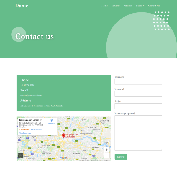 Daniel - Kişisel Freelancer Elementor Şablon Kiti Daniel - Kişisel Freelancer Elementor Şablon Kiti