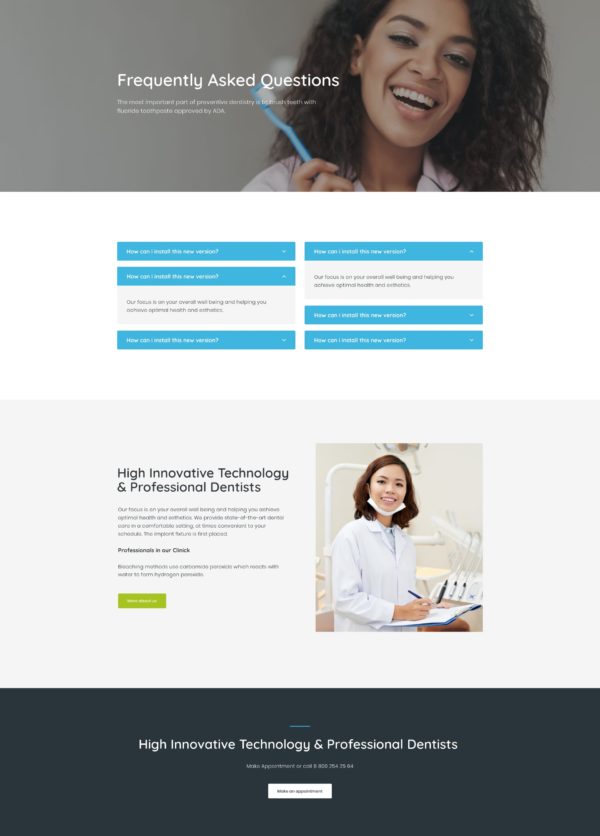 Dentario - Diş Hekimi Tıbbi Elementor Şablon Kiti Dentario - Diş Hekimi Tıbbi Elementor Şablon Kiti