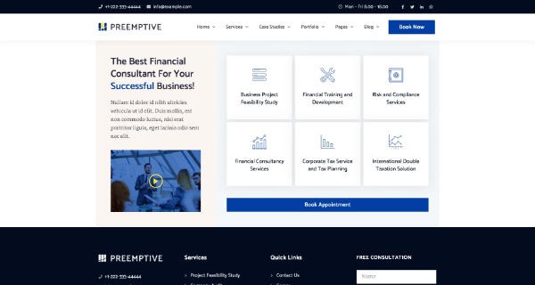 Preemptive - Business Finance Elementor Şablon Kiti Preemptive - Business Finance Elementor Şablon Kiti