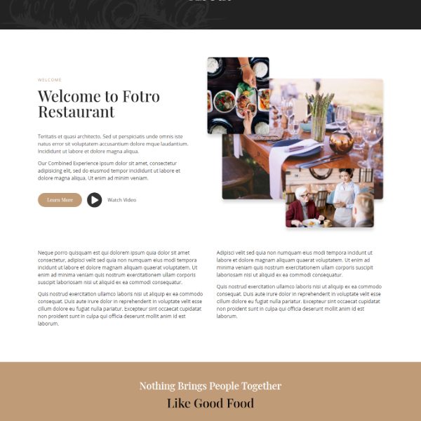 Fotro - Food Restaurant Elementor Şablon Kiti Fotro - Food Restaurant Elementor Şablon Kiti