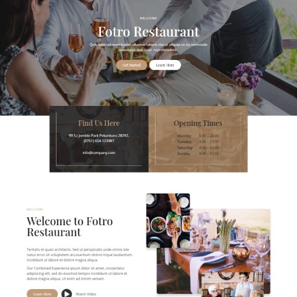 Fotro - Food Restaurant Elementor Şablon Kiti Fotro - Food Restaurant Elementor Şablon Kiti