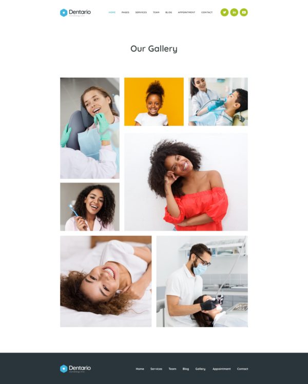 Dentario - Diş Hekimi Tıbbi Elementor Şablon Kiti Dentario - Diş Hekimi Tıbbi Elementor Şablon Kiti