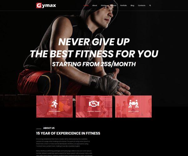 Gymax - Spor Salonu Fitness Şablon Kiti