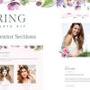 Spring - Suluboya Ve Çiçek Şablonu Kiti