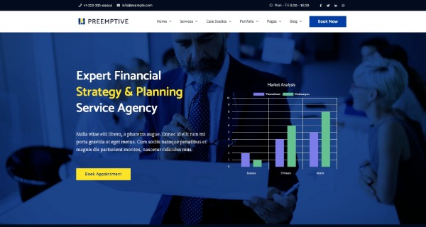 Preemptive - Business Finance Elementor Şablon Kiti Preemptive - Business Finance Elementor Şablon Kiti