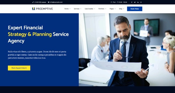 Preemptive - Business Finance Elementor Şablon Kiti Preemptive - Business Finance Elementor Şablon Kiti