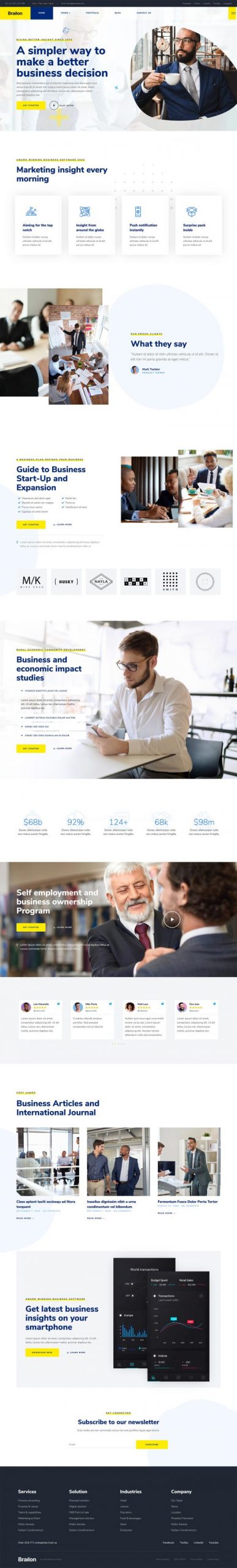Brailon - Çok Amaçlı Elementor Şablon Kiti Brailon - Çok Amaçlı Elementor Şablon Kiti