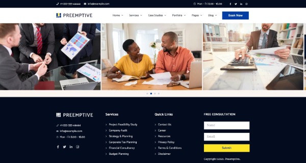 Preemptive - Business Finance Elementor Şablon Kiti Preemptive - Business Finance Elementor Şablon Kiti