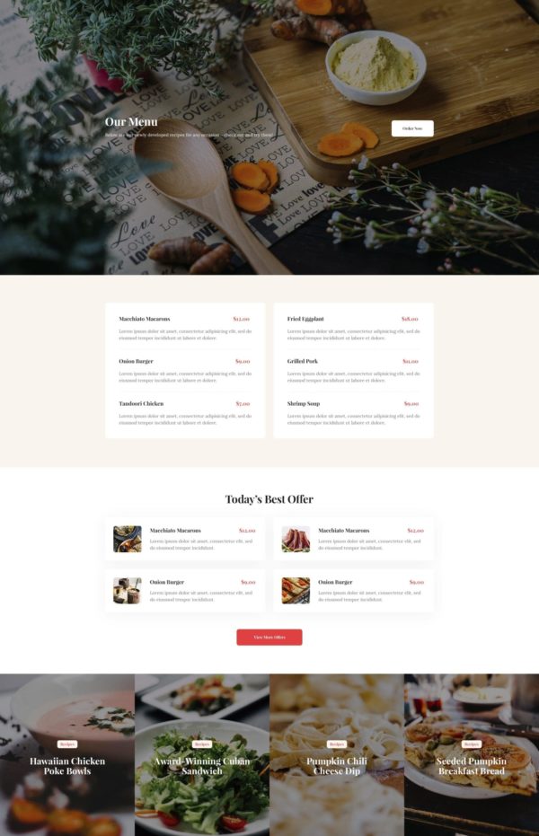 Especio - Food Blog Elementor Şablon Kiti Especio - Food Blog Elementor Şablon Kiti