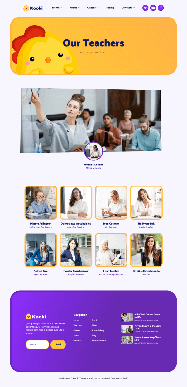 Kooki - Anaokulu Elementor Şablon Kiti Kooki - Anaokulu Elementor Şablon Kiti