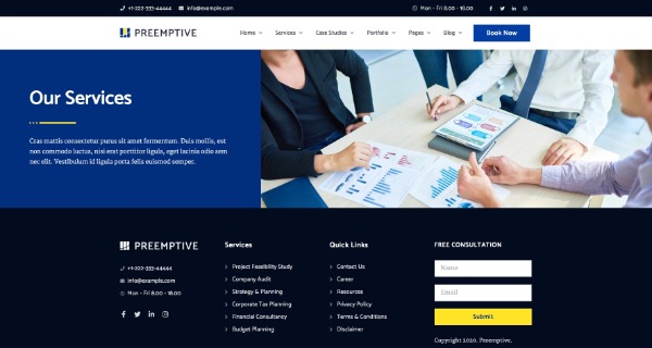 Preemptive - Business Finance Elementor Şablon Kiti Preemptive - Business Finance Elementor Şablon Kiti