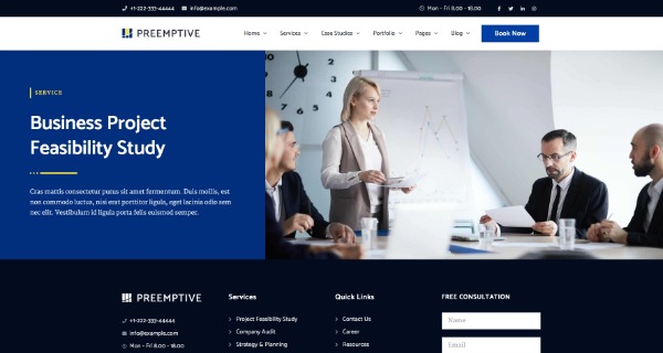 Preemptive - Business Finance Elementor Şablon Kiti Preemptive - Business Finance Elementor Şablon Kiti