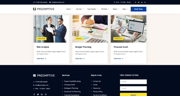 Preemptive - Business Finance Elementor Şablon Kiti Preemptive - Business Finance Elementor Şablon Kiti