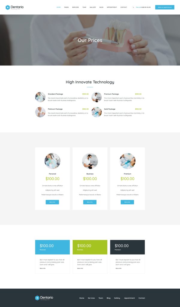 Dentario - Diş Hekimi Tıbbi Elementor Şablon Kiti Dentario - Diş Hekimi Tıbbi Elementor Şablon Kiti