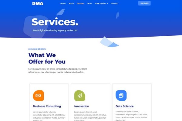 Dma - Dijital Pazarlama Ajansı Şablon Kiti Dma - Dijital Pazarlama Ajansı Şablon Kiti