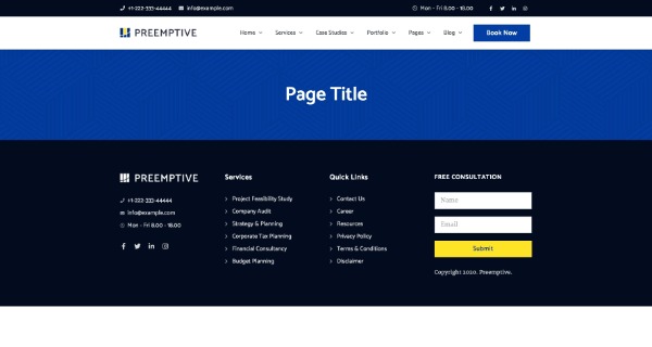 Preemptive - Business Finance Elementor Şablon Kiti Preemptive - Business Finance Elementor Şablon Kiti