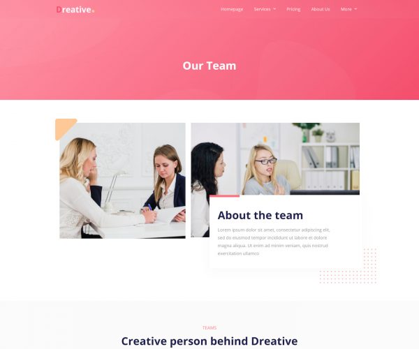 Dreative - Ajans Elementor Şablon Kiti Dreative - Ajans Elementor Şablon Kiti