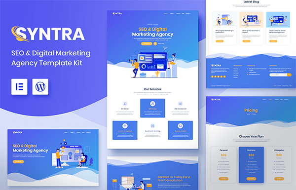 Syntra - Seo Dijital Pazarlama Ajansı Şablon Kiti