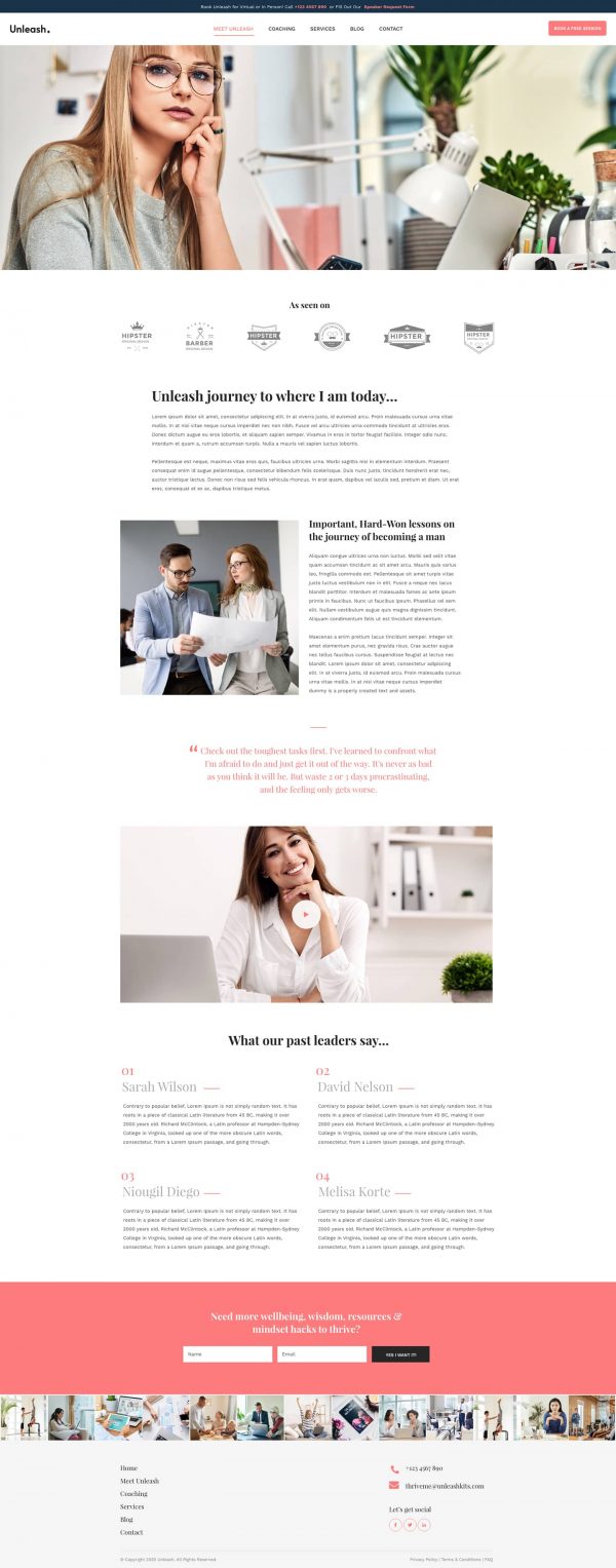 Unleash - Hayat Koçu Şablonu Ki Unleash - Hayat Koçu Şablonu Ki