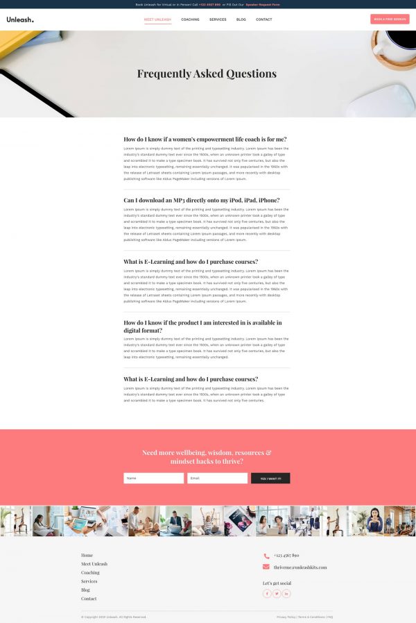 Unleash - Hayat Koçu Şablonu Ki Unleash - Hayat Koçu Şablonu Ki